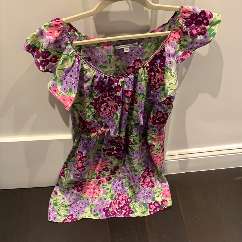 Floral silk dress